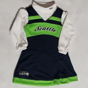 Seattle Sea Hawks Cheerleader Outfit Size 24m